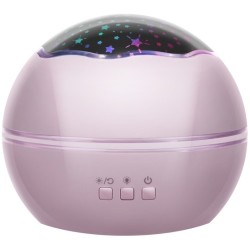 LAMPKA NOCNA Z PROJEKTOREM RÓŻOWA - MAGICZNE EFEKTY ŚWIETLNE