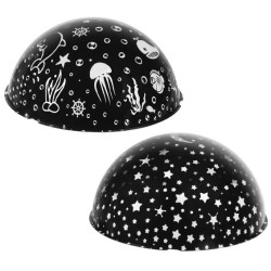 LAMPKA NOCNA Z PROJEKTOREM RÓŻOWA - MAGICZNE EFEKTY ŚWIETLNE