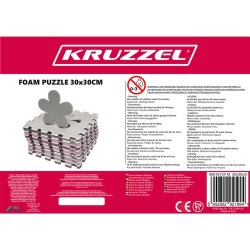 PUZZLE PIANKOWE 30X30CM 16EL. - BEZPIECZNE DLA DZIECI