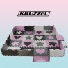 PUZZLE PIANKOWE 30X30CM 16EL. - BEZPIECZNE DLA DZIECI