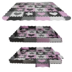 PUZZLE PIANKOWE 30X30CM 16EL. - BEZPIECZNE DLA DZIECI