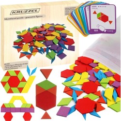 UKŁADANKA EDUKACYJNA FIGURY GEOMETRYCZNE - NAUKA DLA DZIECI