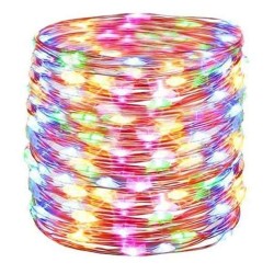 LAMPKI 100 LED DRUCIK MULTICOLOR NA BATERIE - MAGICZNA DEKORACJA