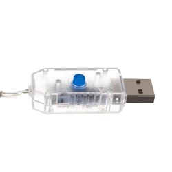 LAMPKI CHOINKOWE USB DRUCIKI 300LED CIEPŁY BIAŁY - KLIMATYCZNE ŚWIATŁO