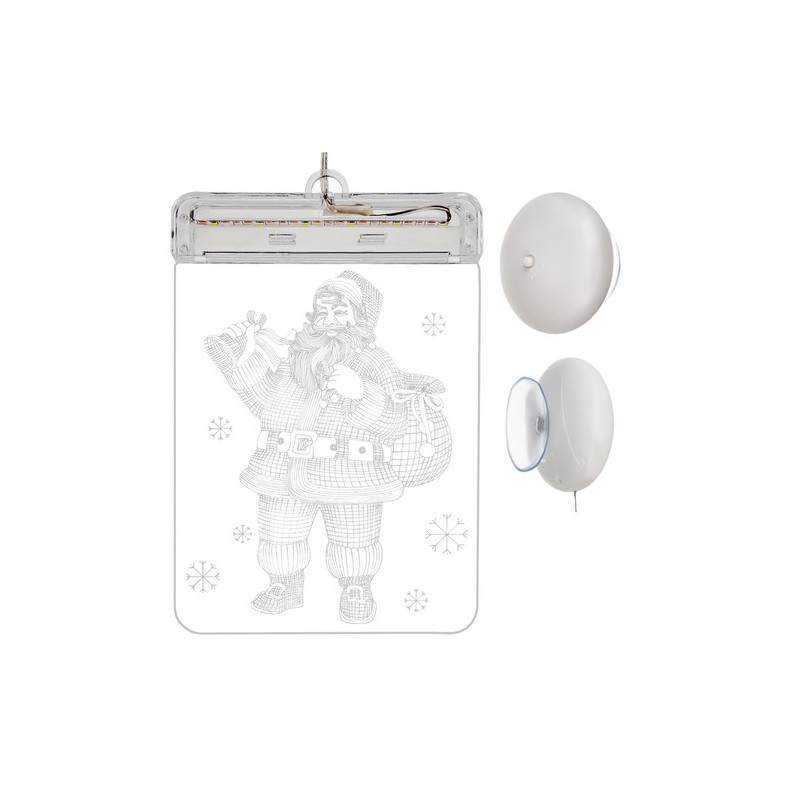 WITRAŻ LED 3D MIKOŁAJ - ŚWIĄTECZNY KLIMAT W TWOIM DOMU