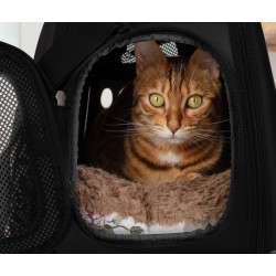 TRANSPORTER TORBA DLA PSA/KOTA CZARNA - KOMFORTOWY DLA ZWIERZĄT