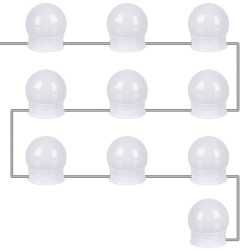 LAMPKI LED NA LUSTRO/DO TOALETKI 10SZT. - PERFEKCYJNE OŚWIETLENIE