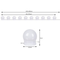 LAMPKI LED NA LUSTRO/DO TOALETKI 10SZT. - PERFEKCYJNE OŚWIETLENIE