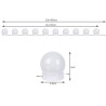 LAMPKI LED NA LUSTRO/DO TOALETKI 10SZT. - PERFEKCYJNE OŚWIETLENIE