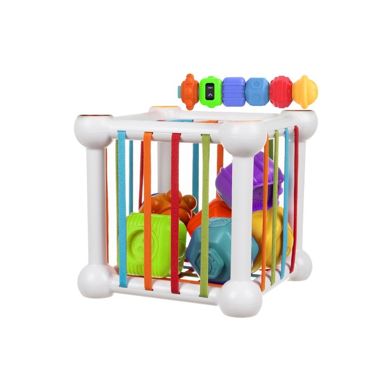 SORTER KOSTKA SENSORYCZNA - EDUKACYJNA ZABAWKA DLA DZIECI