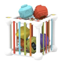 SORTER KOSTKA SENSORYCZNA - EDUKACYJNA ZABAWKA DLA DZIECI