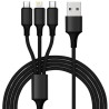 ŁADOWARKA SAMOCHODOWA 4X USB + KABEL - UNIWERSALNA I SZYBKA