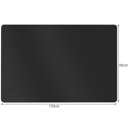 MATA OCHRONNA POD KRZESŁO 90X130CM RUHHY CZARNA - OCHRONA PODŁOGI