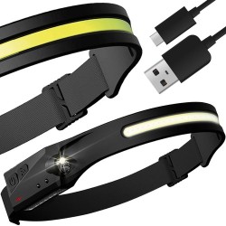 LATARKA CZOŁOWA LED USB -...