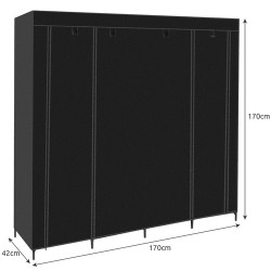 SZAFA MATERIAŁOWA SKŁADANA 170X170CM - KOMPAKTOWE PRZECHOWYWANIE