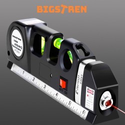 POZIOMICA LASEROWA Z MIARKĄ 250CM - PRECYZYJNE NARZĘDZIE POMIAROWE