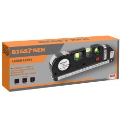 POZIOMICA LASEROWA Z MIARKĄ 250CM - PRECYZYJNE NARZĘDZIE POMIAROWE