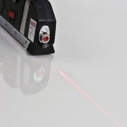 POZIOMICA LASEROWA Z MIARKĄ 250CM - PRECYZYJNE NARZĘDZIE POMIAROWE