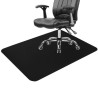 MATA OCHRONNA POD KRZESŁO 100X140CM RUHHY CZARNA - OCHRONA PODŁOGI PRZED ZUŻYCIEM