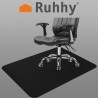 MATA OCHRONNA POD KRZESŁO 100X140CM RUHHY CZARNA - OCHRONA PODŁOGI PRZED ZUŻYCIEM