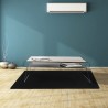 MATA OCHRONNA POD KRZESŁO 100X140CM RUHHY CZARNA - OCHRONA PODŁOGI PRZED ZUŻYCIEM