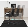 MATA OCHRONNA POD KRZESŁO 100X140CM RUHHY CZARNA - OCHRONA PODŁOGI PRZED ZUŻYCIEM