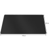MATA OCHRONNA POD KRZESŁO 100X140CM RUHHY CZARNA - OCHRONA PODŁOGI PRZED ZUŻYCIEM
