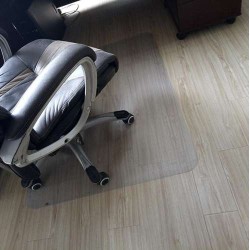 MATA OCHRONNA POD KRZESŁO 100X140CM RUHHY MLECZNA - PRAKTYCZNA OCHRONA PODŁOGI