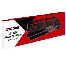RAMKA POD TABLICE REJESTRACYJNĄ 2SZT. XTROBB 22028 - SOLIDNE WYKONANIE