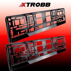 RAMKA POD TABLICE REJESTRACYJNĄ 2SZT. XTROBB 22028 - SOLIDNE WYKONANIE