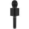 MIKROFON KARAOKE CZARNY IZOXIS 22189 - ZABAWA DLA CAŁEJ RODZINY