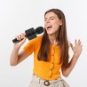 MIKROFON KARAOKE CZARNY IZOXIS 22189 - ZABAWA DLA CAŁEJ RODZINY