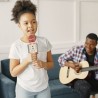 MIKROFON KARAOKE JASNORÓŻOWY IZOXIS 22190 - MODNY I FUNKCJONALNY