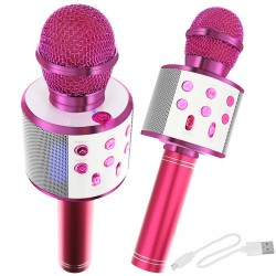 MIKROFON KARAOKE RÓŻOWY...