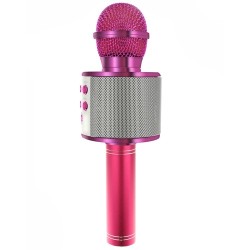 MIKROFON KARAOKE RÓŻOWY IZOXIS 22191 - DLA MIŁOŚNIKÓW MUZYKI