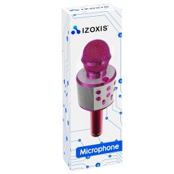 MIKROFON KARAOKE RÓŻOWY IZOXIS 22191 - DLA MIŁOŚNIKÓW MUZYKI