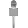 MIKROFON KARAOKE SREBRNY IZOXIS 22188 - DOSKONAŁA JAKOŚĆ DŹWIĘKU