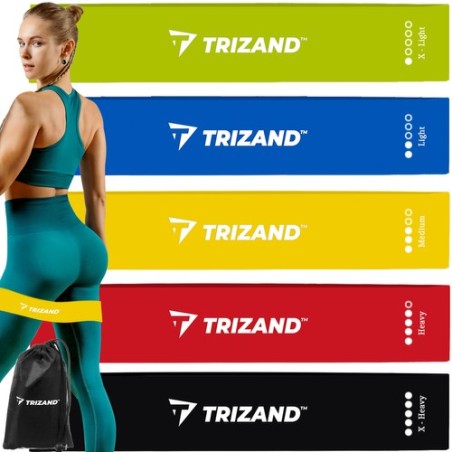 ZESTAW GUM DO ĆWICZEŃ 5SZT. - PRAKTYCZNY ZESTAW FITNESS