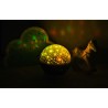 LAMPKA Z PROJEKTOREM NA BATERIE RÓŻOWA - MAGICZNE OŚWIETLENIE