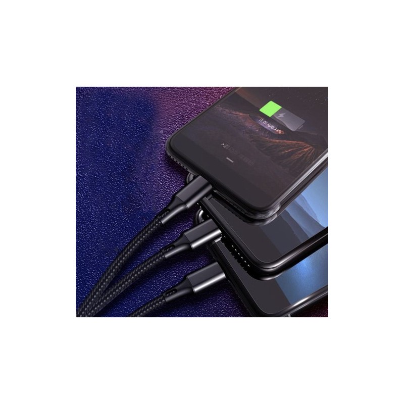 KABEL USB 3W1 IZOXIS 22194 - WIELOFUNKCYJNY I PRAKTYCZNY