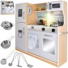 KUCHNIA DREWNIANA KRUZZEL 22115 - ELEGANCKA I FUNKCJONALNA ZABAWKAia drewniana Kruzzel 22115