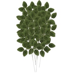 SZTUCZNE LIŚCIE 47CM ZESTAW 12SZT. - NATURALNY WYGLĄD