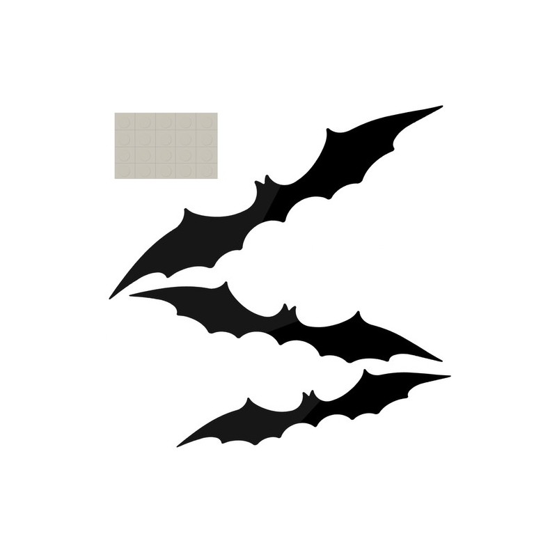 NIETOPERZ DEKORACJA ZESTAW 3SZT. - KLIMATYCZNA OZDOBNA NA HALLOWEEN