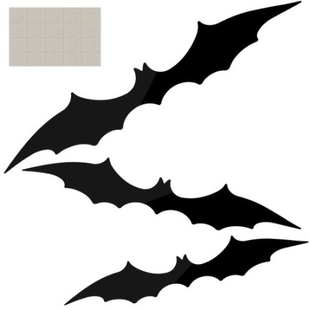 NIETOPERZ DEKORACJA ZESTAW 3SZT. - KLIMATYCZNA OZDOBNA NA HALLOWEEN