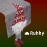 BIEŻNIK ŚWIĄTECZNY 180X33CM RUHHY 22501 - ELEGANCKA DEKORACJA STOŁU