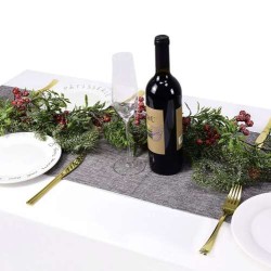 BIEŻNIK ŚWIĄTECZNY 180X33CM RUHHY 22501 - ELEGANCKA DEKORACJA STOŁU