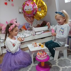 TORT URODZINOWY ZESTAW 75EL. - IDEALNY NA ZABAWY DLA DZIECI