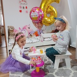 TORT URODZINOWY ZESTAW 75EL. - IDEALNY NA ZABAWY DLA DZIECI
