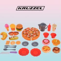 FAST FOOD ZESTAW ZABAWKOWY - KREATYWNA ROZRYWKA DLA NAJMŁODSZYCH