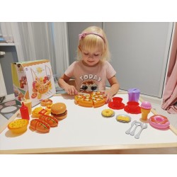 FAST FOOD ZESTAW ZABAWKOWY - KREATYWNA ROZRYWKA DLA NAJMŁODSZYCH